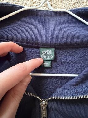 Wild Fable Navy Zip Front Jacket